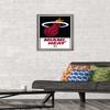Trends International NBA Miami Heat - Logo 21 Wall Poster, 14.725" x 22.375", Barnwood Framed Version view 2