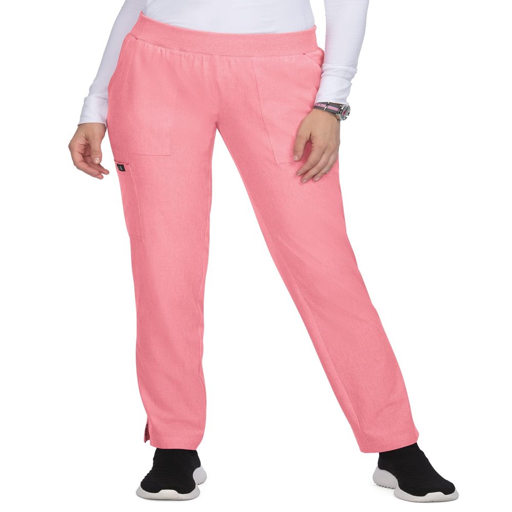 KOI Basics 743 Caroline Pant Heather Soft Pink 2XL