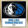 Trends International NBA Dallas Mavericks - Logo 21 Wall Poster, 22.375" x 34", Gold Framed Version view 1