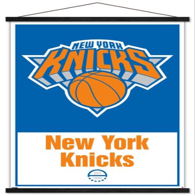 Trends International NBA New York Knicks - Logo 21 Wall Poster, 22.375" x 34", Premium Print and Black Hanger Bundle
