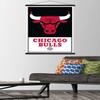 Trends International NBA Chicago Bulls - Logo 21 Wall Poster, 22.375" x 34", Premium Print and Black Hanger Bundle view 2