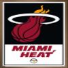 Trends International NBA Miami Heat - Logo 21 Wall Poster, 14.725" x 22.375", Bronze Framed Version view 1