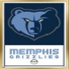 Trends International NBA Memphis Grizzlies - Logo 21 Wall Poster, 14.725" x 22.375", Gold Framed Version view 1