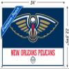 NBA New Orleans Pelicans - Logo 21 Wall Poster with Pushpins view 3