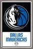 Trends International NBA Dallas Mavericks - Logo 21 Wall Poster, 22.375" x 34", Barnwood Framed Version view 1