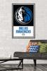 Trends International NBA Dallas Mavericks - Logo 21 Wall Poster, 22.375" x 34", Barnwood Framed Version view 2