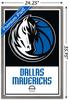 Trends International NBA Dallas Mavericks - Logo 21 Wall Poster, 22.375" x 34", Barnwood Framed Version view 3