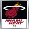 Trends International NBA Miami Heat - Logo 21 Wall Poster, 14.725" x 22.375", Silver Framed Version view 1