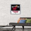 Trends International NBA Miami Heat - Logo 21 Wall Poster, 14.725" x 22.375", Silver Framed Version view 2