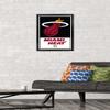 Trends International NBA Miami Heat - Logo 21 Wall Poster, 14.725" x 22.375", Black Framed Version view 2