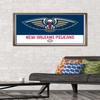 Trends International NBA New Orleans Pelicans - Logo 21 Wall Poster, 22.375" x 34", Bronze Framed Version view 2