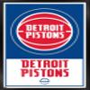Trends International NBA Detroit Pistons - Logo 21 Wall Poster, 22.375" x 34", Black Framed Version view 1