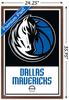 Trends International NBA Dallas Mavericks - Logo 21 Wall Poster, 22.375" x 34", Mahogany Framed Version view 3