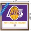 Trends International NBA Los Angeles Lakers - Logo 21 Wall Poster, 14.725" x 22.375", Bronze Framed Version view 3