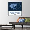 NBA Memphis Grizzlies - Logo 21 Wall Poster with Pushpins view 2