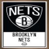 Trends International NBA Brooklyn Nets - Logo 21 Wall Poster, 22.375" x 34", Bronze Framed Version view 1