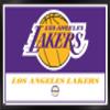 Trends International NBA Los Angeles Lakers - Logo 21 Wall Poster, 14.725" x 22.375", Black Framed Version view 1