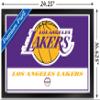 Trends International NBA Los Angeles Lakers - Logo 21 Wall Poster, 14.725" x 22.375", Black Framed Version view 3