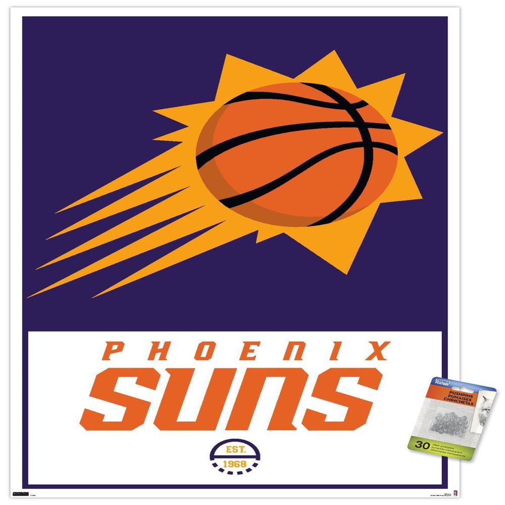 NBA Phoenix Suns - Logo 21 Wall Poster with Push Pins