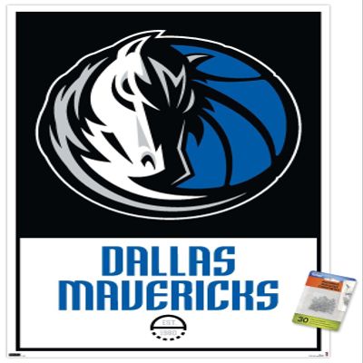 NBA Dallas Mavericks - Logo 21 Wall Poster with Pushpins
