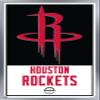 Trends International NBA Houston Rockets - Logo 21 Wall Poster, 22.375" x 34", Silver Framed Version view 1