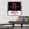 Trends International NBA Houston Rockets - Logo 21 Wall Poster, 22.375" x 34", Silver Framed Version view 2