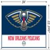 NBA New Orleans Pelicans - Logo 21 Wall Poster with Push Pins view 3