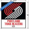 NBA Portland Trail Blazers - Logo 21 Wall Poster with Pushpins view 3