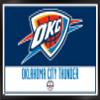 Trends International NBA Oklahoma City Thunder - Logo 21 Wall Poster, 22.375" x 34", Black Framed Version view 1