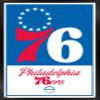 Trends International NBA Philadelphia 76ers - Logo 21 Wall Poster, 22.375" x 34", Black Framed Version view 1