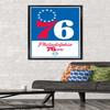 Trends International NBA Philadelphia 76ers - Logo 21 Wall Poster, 22.375" x 34", Black Framed Version view 2