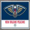 Trends International NBA New Orleans Pelicans - Logo 21 Wall Poster, 22.375" x 34", Barnwood Framed Version view 1