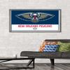 Trends International NBA New Orleans Pelicans - Logo 21 Wall Poster, 22.375" x 34", Barnwood Framed Version view 2