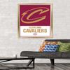 Trends International NBA Cleveland Cavaliers - Logo 21 Wall Poster, 22.375" x 34", Gold Framed Version view 2