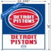 NBA Detroit Pistons - Logo 21 Wall Poster with Pushpins view 3