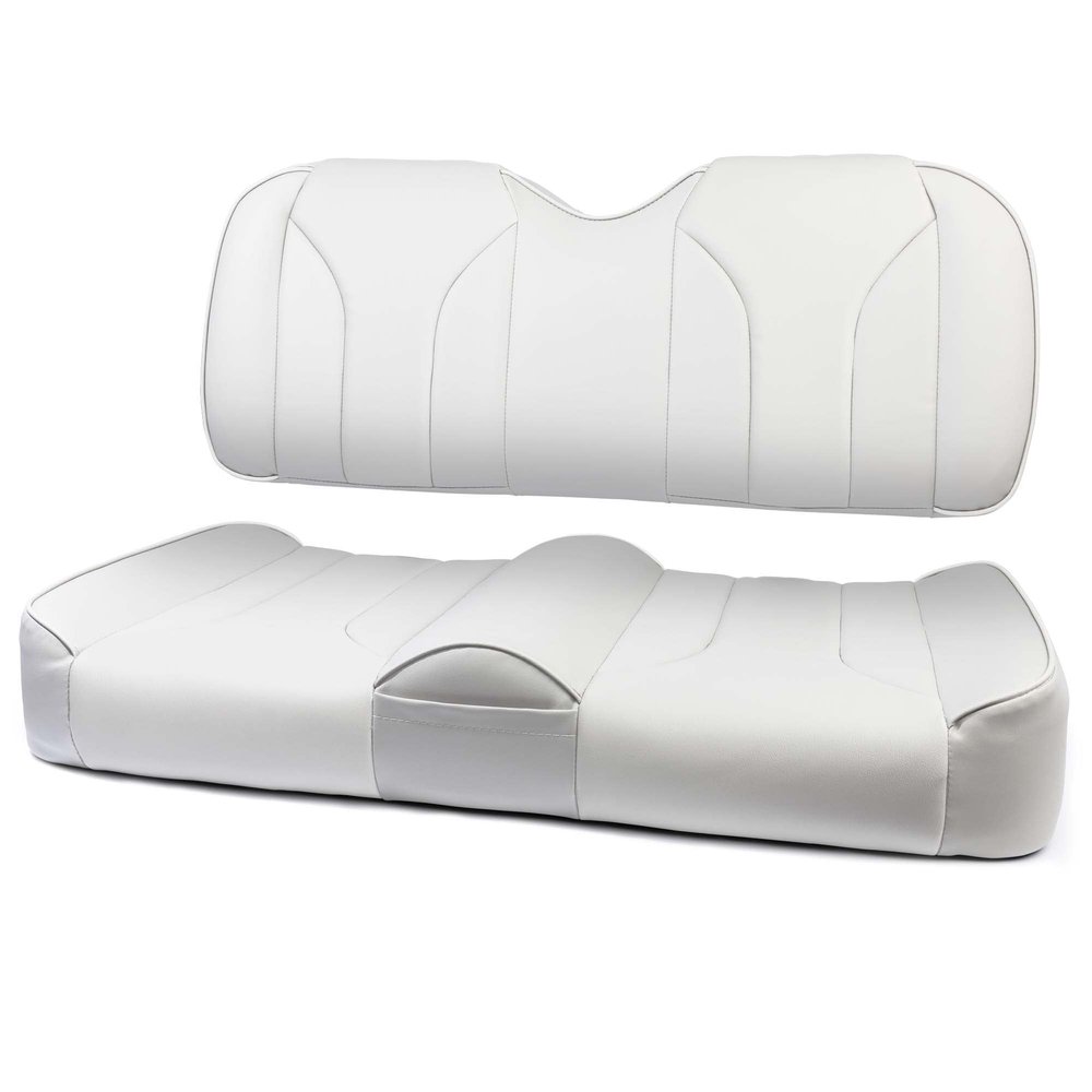 MODZ FS2 Custom Golf Cart Front Seat for Club Car Precedent/Onward/Tempo - [2004-Up] - White Base - No Pattern