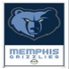Trends International NBA Memphis Grizzlies - Logo 21 Wall Poster, 14.725" x 22.375", White Framed Version view 1