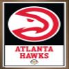 Trends International NBA Atlanta Hawks - Logo 21 Wall Poster, 14.725" x 22.375", Bronze Framed Version view 1