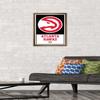 Trends International NBA Atlanta Hawks - Logo 21 Wall Poster, 14.725" x 22.375", Bronze Framed Version view 2