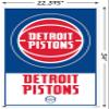 NBA Detroit Pistons - Logo 21 Wall Poster with Push Pins view 3