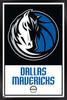 Trends International NBA Dallas Mavericks - Logo 21 Wall Poster, 22.375" x 34", Black Framed Version view 1