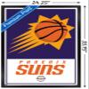 Trends International NBA Phoenix Suns - Logo 21 Wall Poster, 22.375" x 34", Black Framed Version view 3