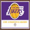 Trends International NBA Los Angeles Lakers - Logo 21 Wall Poster, 14.725" x 22.375", Mahogany Framed Version view 1
