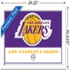 Trends International NBA Los Angeles Lakers - Logo 21 Wall Poster, 14.725" x 22.375", White Framed Version view 3