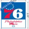 NBA Philadelphia 76ers - Logo 21 Wall Poster with Push Pins view 3