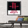 Trends International NBA Houston Rockets - Logo 21 Wall Poster, 22.375" x 34", Black Framed Version view 2