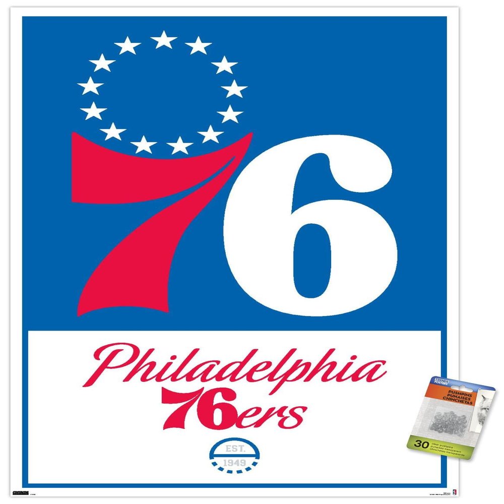 NBA Philadelphia 76ers - Logo 21 Wall Poster with Pushpins