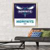 Trends International NBA Charlotte Hornets - Logo 21 Wall Poster, 22.375" x 34", Gold Framed Version view 2