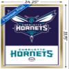 Trends International NBA Charlotte Hornets - Logo 21 Wall Poster, 22.375" x 34", Gold Framed Version view 3