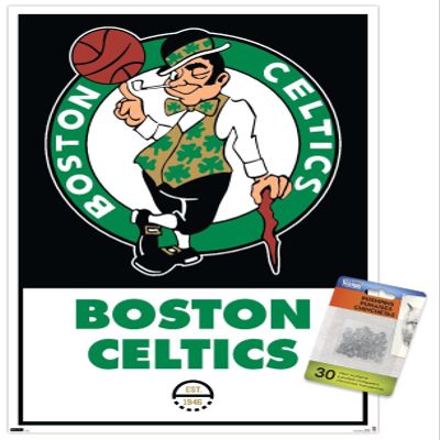 NBA Boston Celtics - Logo 21 Wall Poster with Push Pins